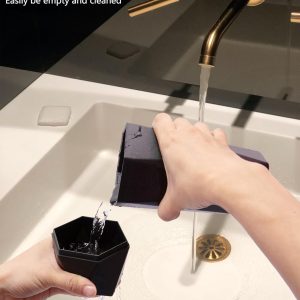 HOTOR Car Trash Can with Lid - 2 Pack, Car Accessories for Interior, Leakproof Vehicle Garbage Can with 30 Attached Trash Bags, Multipurpose Organizers and Storage for Home, Office, Black - Image 6