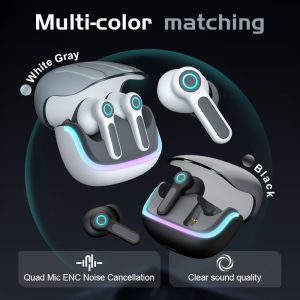 G07 Low Latency Gaming TWS Earphones Wireless Earbuds for Gamer Game Headsets Dual Pairing V5.4 ENC Noise Cancellation - Image 4