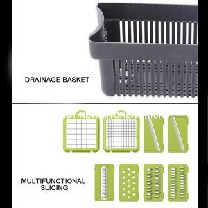 14 in 1 Food Cutter Veggie Onion Chopper Mandoline Slicer Multifunctional Vegetable Cutter - Image 5