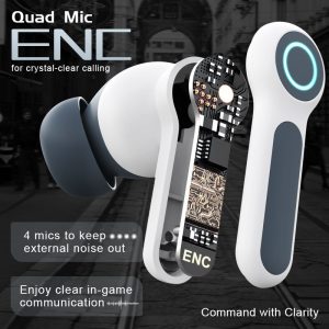 G07 Low Latency Gaming TWS Earphones Wireless Earbuds for Gamer Game Headsets Dual Pairing V5.4 ENC Noise Cancellation - Image 6