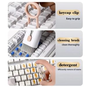 7-in-1 Computer Keyboard Cleaner Brush Kit Earphone Cleaning Pen for Headset iPad Phone Cleaning Tools Cleaner Keycap Kitv - Image 3