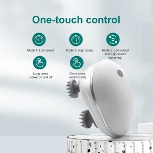 Electric Scalp Waterproof Head Massager Red Light Version | Hair Growth & Stress Relief! - Image 3