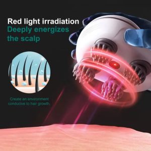 Electric Scalp Waterproof Head Massager Red Light Version | Hair Growth & Stress Relief! - Image 4